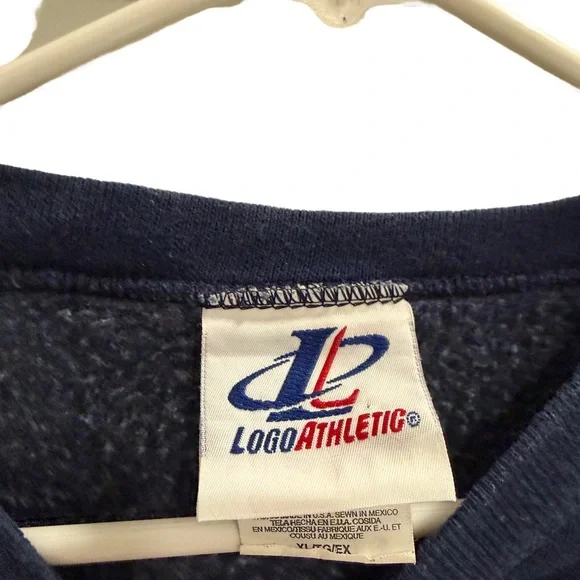 Vintage LOGO ATHLETIC DALLAS COWBOYS Crewneck Sweatshirt Blue Size XL - Picture 7 of 10